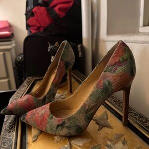 Ivanka Trump Multicolor Floral Heels